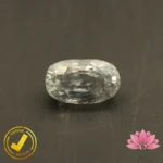 CERTIFIED NATURAL WHITE ZIRCON (सफ़ेद ज़िरकोन) 6.96 Carat, 7.73 Ratti - Image 2