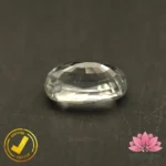 CERTIFIED NATURAL WHITE ZIRCON (सफ़ेद ज़िरकोन) 6.96 Carat, 7.73 Ratti - Image 4