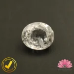 CERTIFIED NATURAL WHITE ZIRCON (सफ़ेद ज़िरकोन) 8.68 Carat, 9.64 Ratti - Image 2