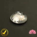 CERTIFIED NATURAL WHITE ZIRCON (सफ़ेद ज़िरकोन) 8.68 Carat, 9.64 Ratti - Image 4