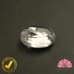 CERTIFIED NATURAL WHITE ZIRCON (सफ़ेद ज़िरकोन) 6.58 Carat, 7.31 Ratti - Image 4