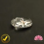 CERTIFIED NATURAL WHITE ZIRCON (सफ़ेद ज़िरकोन) 7.06 Carat, 7.84 Ratti - Image 4