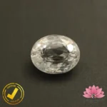 CERTIFIED NATURAL WHITE ZIRCON (सफ़ेद ज़िरकोन) 8.12 Carat, 9.02 Ratti