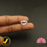CERTIFIED NATURAL WHITE ZIRCON (सफ़ेद ज़िरकोन) 10.60 Carat, 11.77 Ratti - Image 5