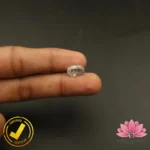 CERTIFIED NATURAL WHITE ZIRCON (सफ़ेद ज़िरकोन) 6.96 Carat, 7.73 Ratti - Image 5