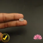 CERTIFIED NATURAL WHITE ZIRCON (सफ़ेद ज़िरकोन) 6.02 Carat, 6.68 Ratti - Image 5