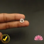 CERTIFIED NATURAL WHITE ZIRCON (सफ़ेद ज़िरकोन) 7.28 Carat, 8.08 Ratti - Image 5
