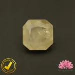Certified Natural Yellow Sapphire (पुखराज) 6.16 Carat, 6.84 Ratti, Sri Lanka(सीलोन) (Untreated, Unheated)