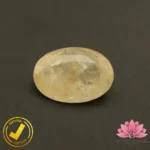Certified Natural Yellow Sapphire (पुखराज) 6.08 Carat, 6.75 Ratti, Sri Lanka(सीलोन) (Untreated, Unheated)