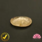 Certified Natural Yellow Sapphire (पुखराज) 5.73 Carat, 6.36 Ratti, Sri Lanka(सीलोन) (Untreated, Unheated) - Image 4