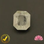 Certified Natural White Sapphire (सफ़ेद पुखराज) 6.86 Carat, 7.62 Ratti, Sri Lanka(सीलोन) (Untreated, Unheated)