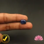 Certified Natural Blue Sapphire (नीलम) 7.74 Carat, 8.60 Ratti, Sri Lanka(सीलोन) (Untreated, Unheated) - Image 5