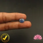 Certified Natural Blue Sapphire (नीलम) 5.24 Carat, 5.82 Ratti, Sri Lanka(सीलोन) (Untreated, Unheated) - Image 5