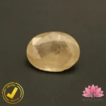 Certified Natural Yellow Sapphire (पुखराज) 5.73 Carat, 6.36 Ratti, Sri Lanka(सीलोन) (Untreated, Unheated) - Image 2