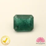 Certified Natural Emerald 5.49 Carat, 6.10 Ratti (असली पन्ना जाम्बिया) Zambian - Image 2